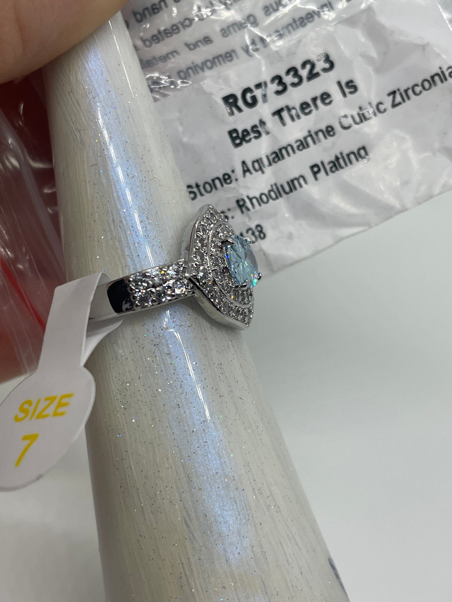 RG73323 “Best There is” Rhodium Sz7