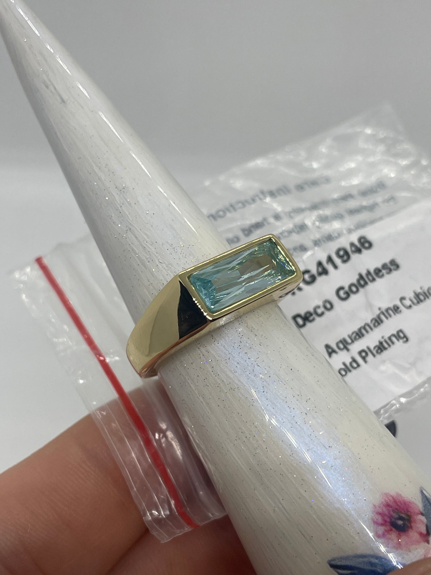 Deco Goddess - Gold Plated Sz8