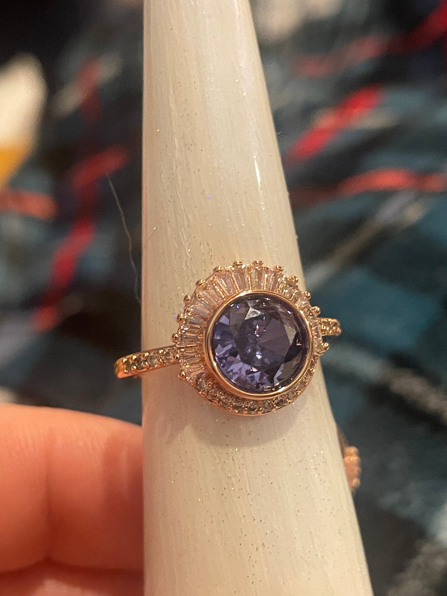 December Size 8. 3 bands, Tanzanite on RG