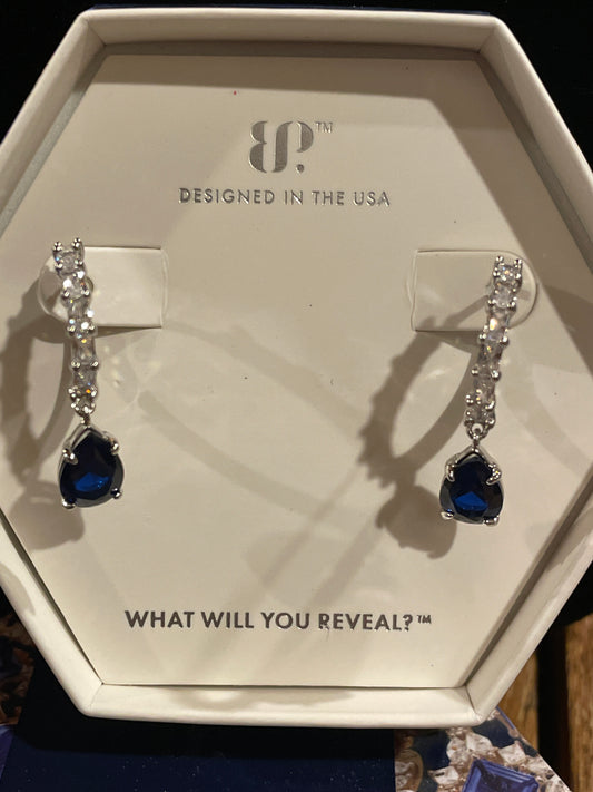 Drops of Sparkle - Sapphire Earrings