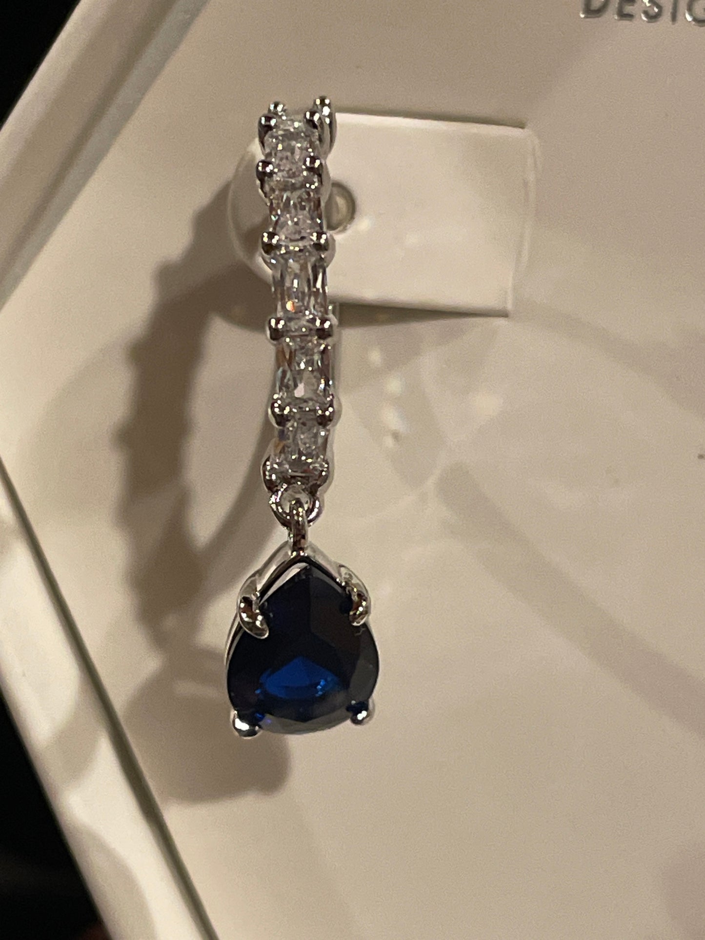 Drops of Sparkle - Sapphire Earrings