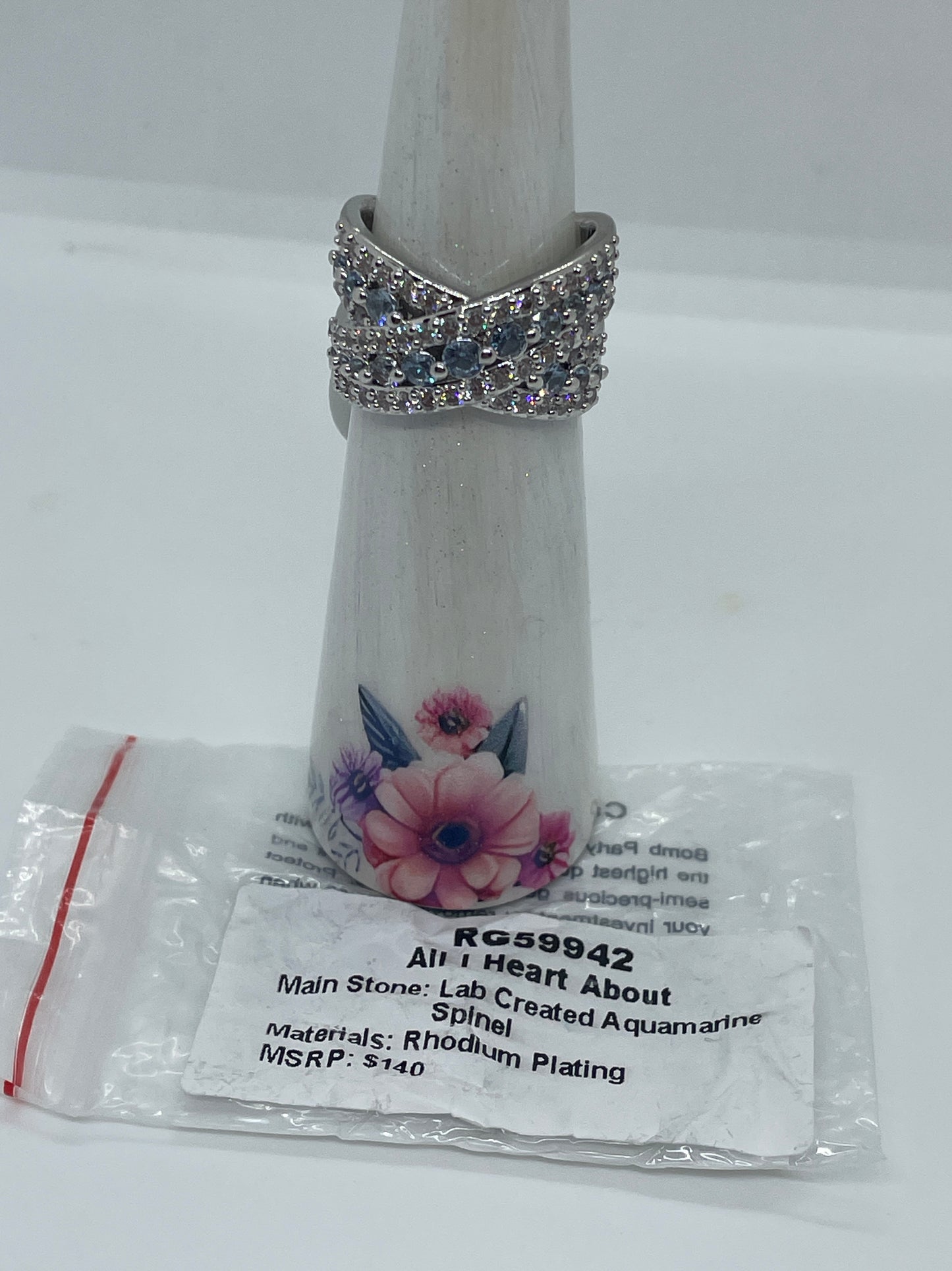 All I Heart About - Rhodium Plating Sz8