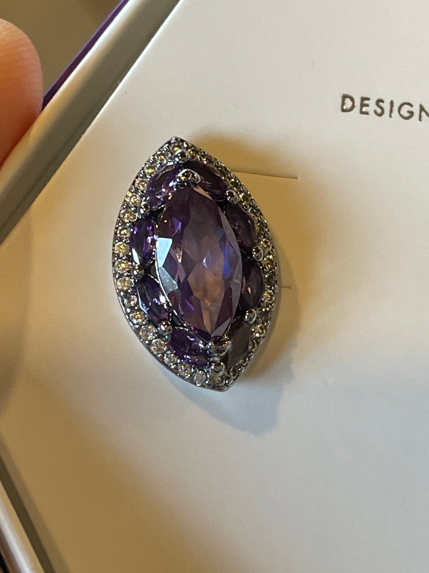 Amethyst CZ February Earrings